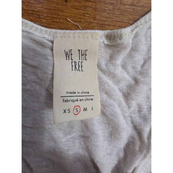 Free People We The Free Relaxed Backless Tank Top White Small A001345 - Picture 5 of 9